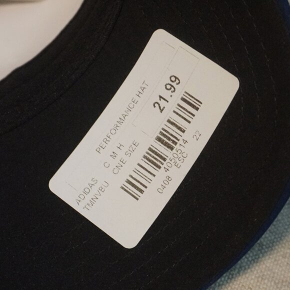 Adidas Golf Navy Performance Hat with White Embroidered Logo Men’s OSFM - Picture 8 of 12